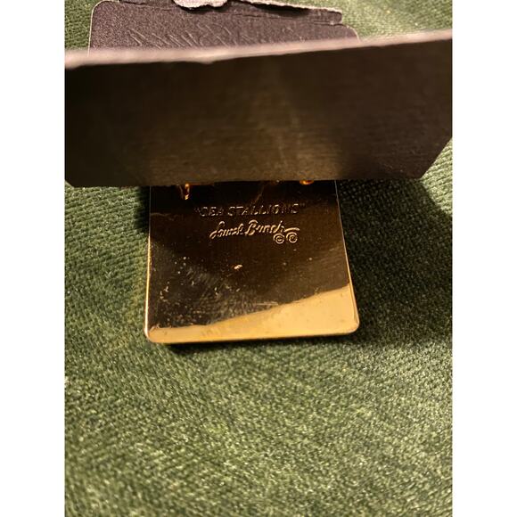 Laurel‎ Burch Sea Stallion Pin Brooch Gold Tone Cloisonné Jewelry Vintage - Picture 1 of 7